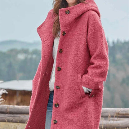 MANTEAU LONG EN LAINE DOUCE