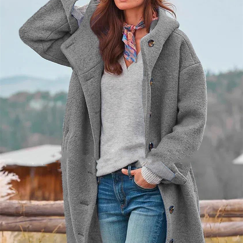 MANTEAU LONG EN LAINE DOUCE