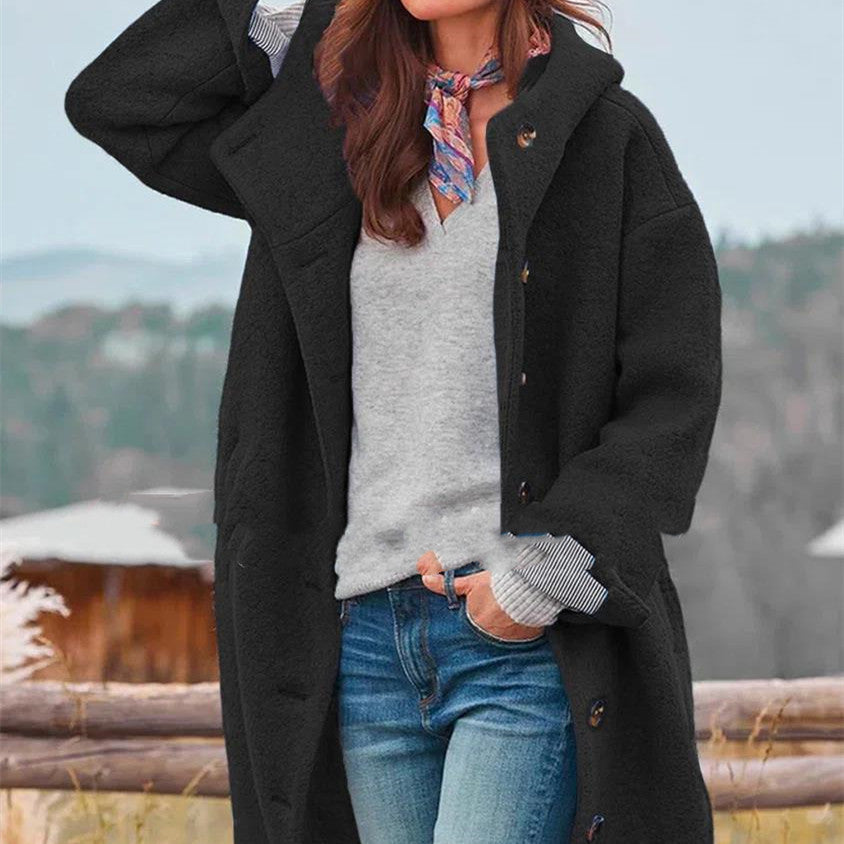 MANTEAU LONG EN LAINE DOUCE