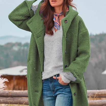 MANTEAU LONG EN LAINE DOUCE